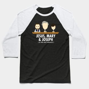 Jesus, Mary, Joseph & the Wee Donkey Baseball T-Shirt